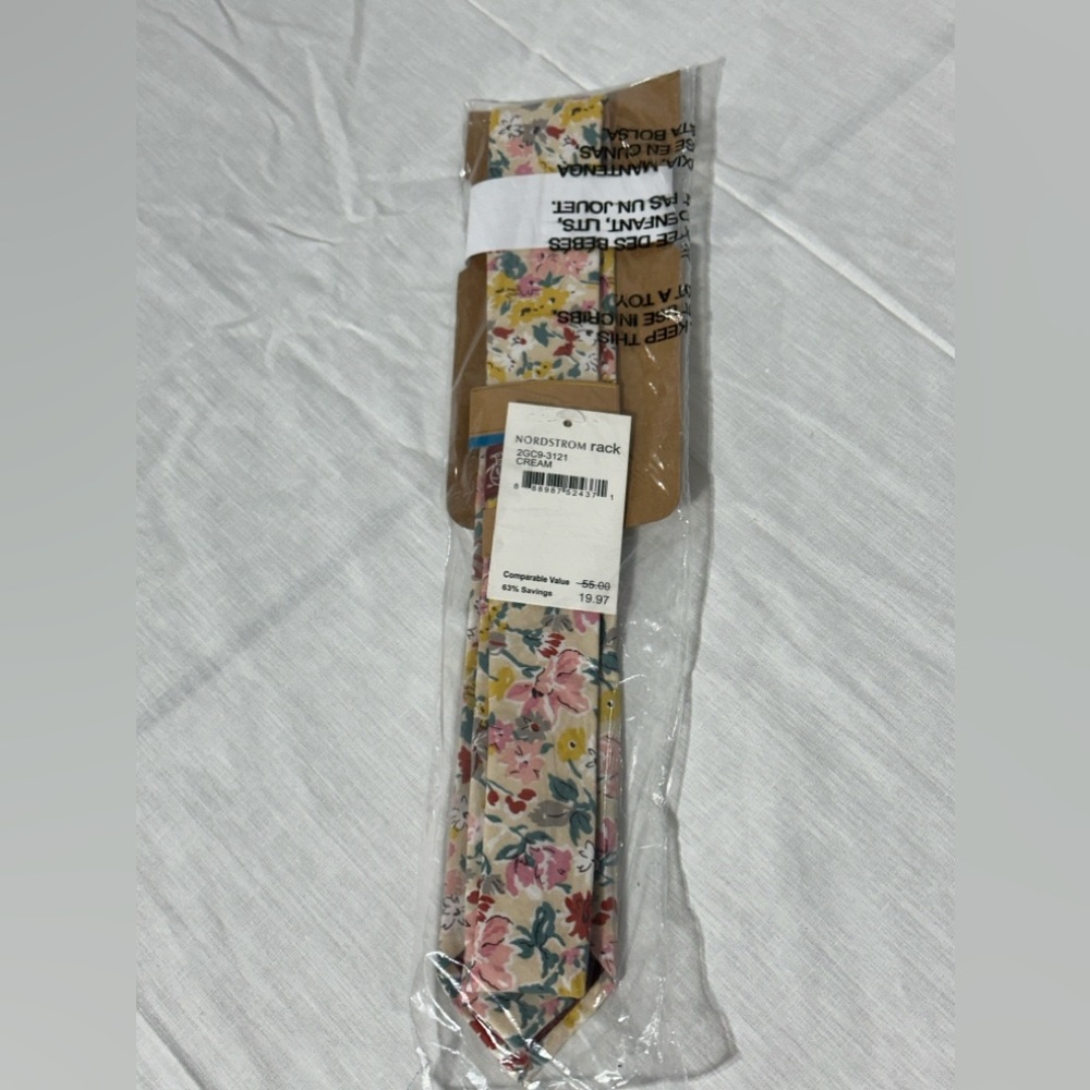 FLORAL SKINNY TIE
